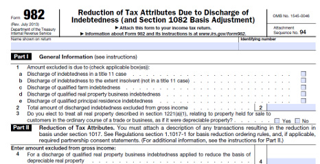 Form 982 for BHPH Report site